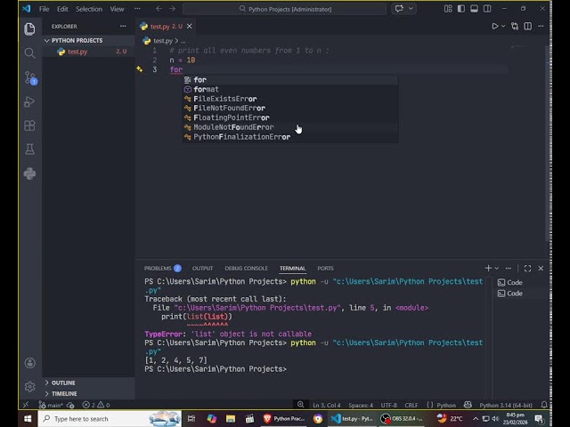Live Coding First Live stream ! #coding #python #codinglive