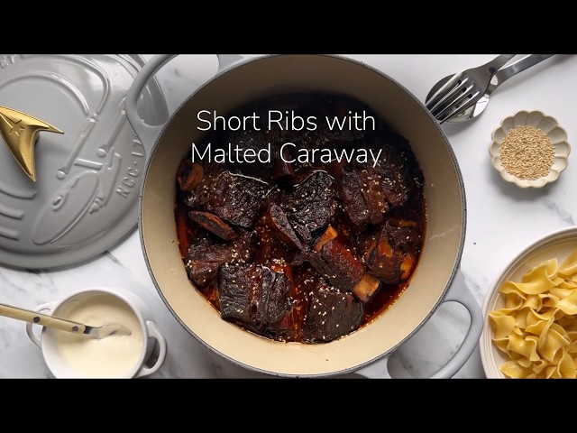 Slow Braised Short Ribs with Malted Caraway and Onion | Le Creuset x Star Trek