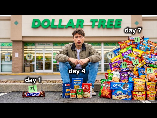 I Only Ate Dollar Tree For A Week, But Doubled My Budget Every Day