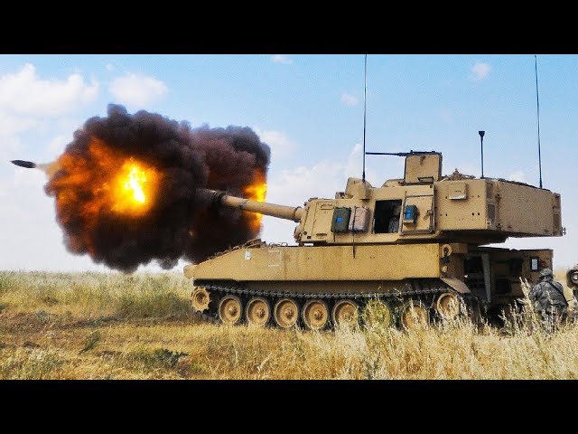 Loading & Direct Fire of the Paladin M109A6 | Military Training