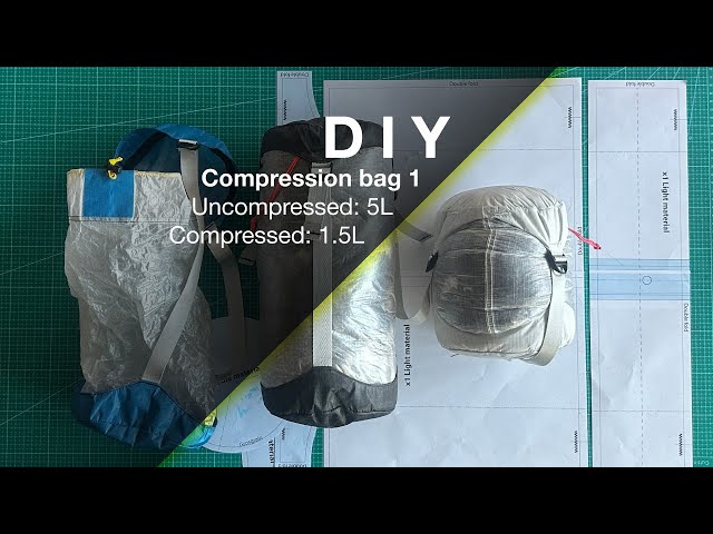 DIY Compression bag for bikepacking/camping/travel + FREE printable