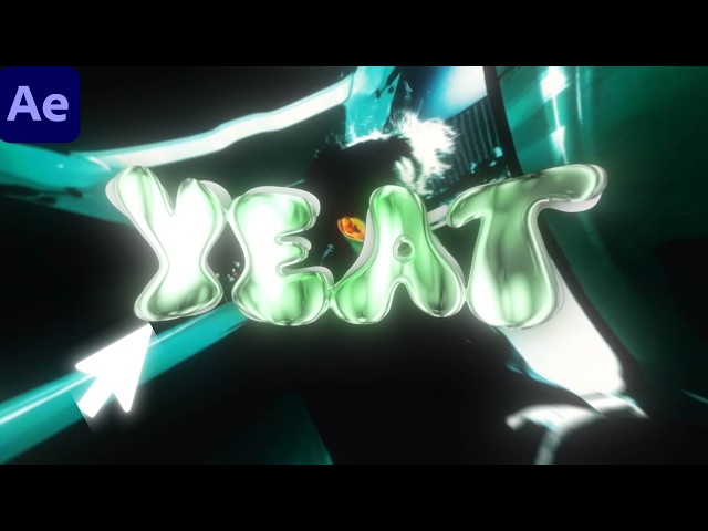 Create This CRAZY 3D Animated Text In After Effects (EASY)