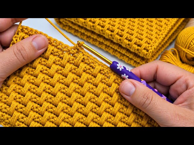 FANTASTIC!🧶💛Very Simple and Beautiful Crochet pattern/ Crochet baby blanket
