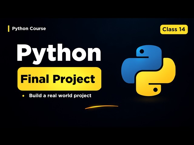 Python Final Project for Beginners | Student Management System | Class 14