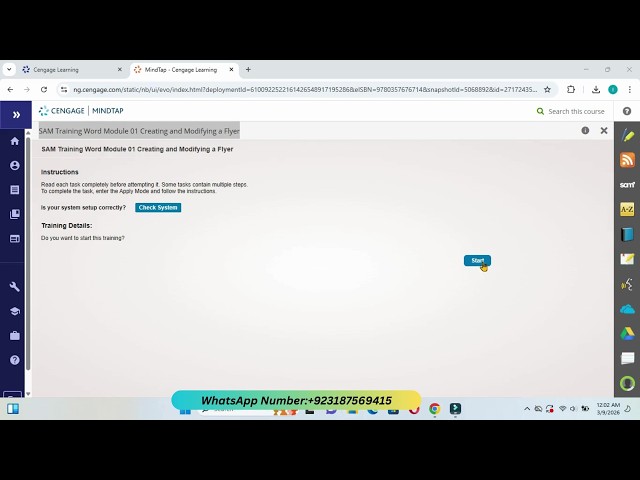 Sam Training Word Module 01 Creating and Modifying a Flyer