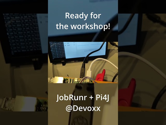Demo setup is ready for a hands-on JobRunr workshop with experiments on Raspberry Pi at Devoxx