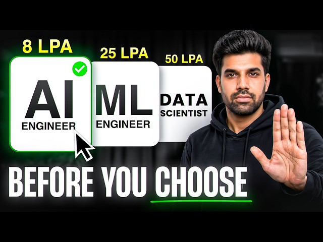 Please! Don't waste time on the wrong career | AI Engineer vs ML Engineer vs Data Scientist