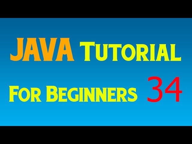 Java Tutorial for Beginners - 34 - The Heap and the Garbage Collector