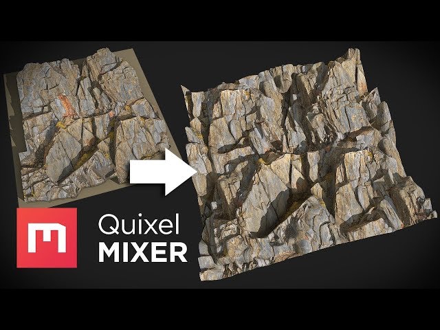 Scan Cleanup and Tiling with Quixel Mixer
