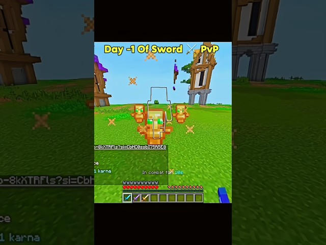 Day -1 Of Mastering Sword ⚔️#minecraft #minecraftshorts