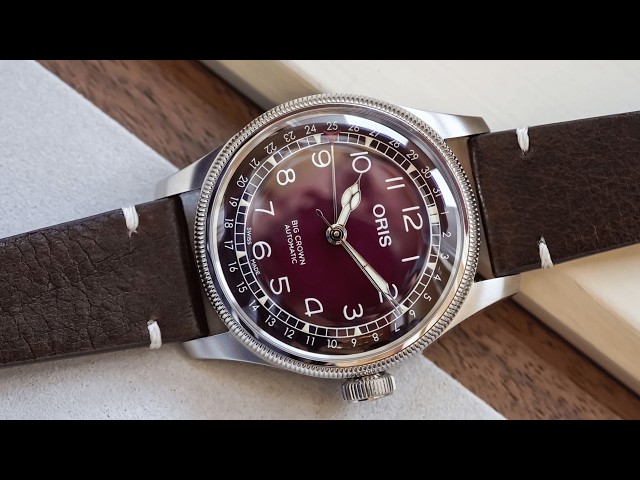 New Oris Big Crown Burgundy Dial Is Pure Vintage Perfection