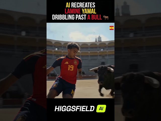 LAMINE YAMAL VS FIGHTING BULL 🐂🇪🇸 #lamineyamal #worldcup #footballshorts #2026worldcup