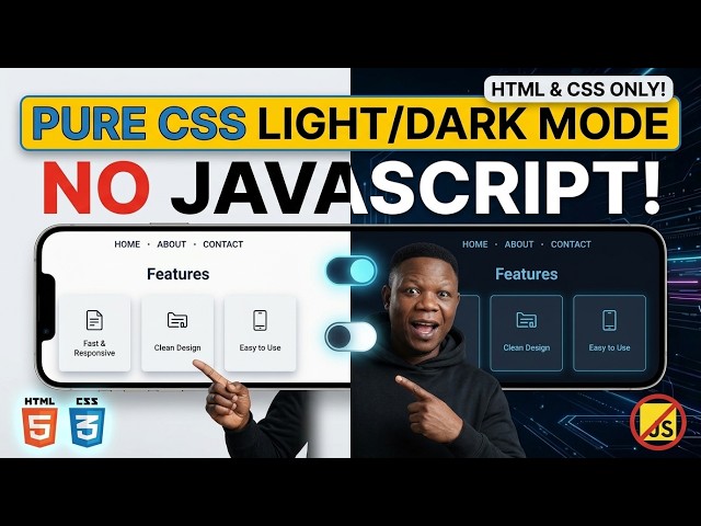 How to Create a Dark Mode Toggle With Only HTML and CSS ( No JavaScript! )
