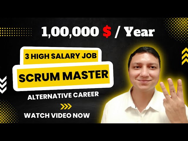 agile scrum master career path I career path of a scrum master I project manager career path