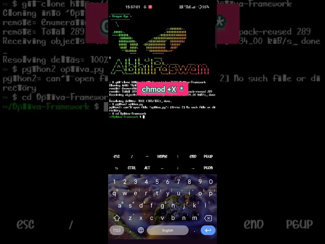 How to install Optiva Framework in Termux /#shorts /#shortvideo