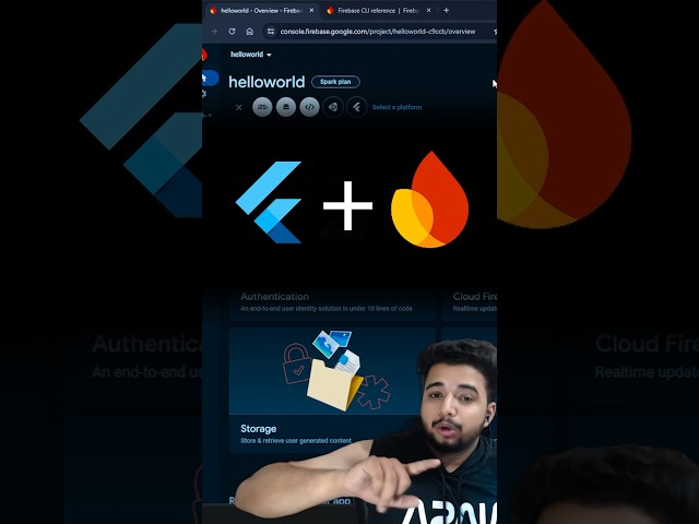 Flutter firebase connection with firebase cli #flutterinhindi #flutter #coding