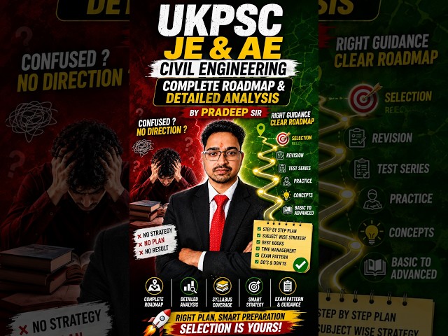 UKPSC JE & AE Civil Engineering 2026 🔥 Complete Roadmap & Detailed Analysis