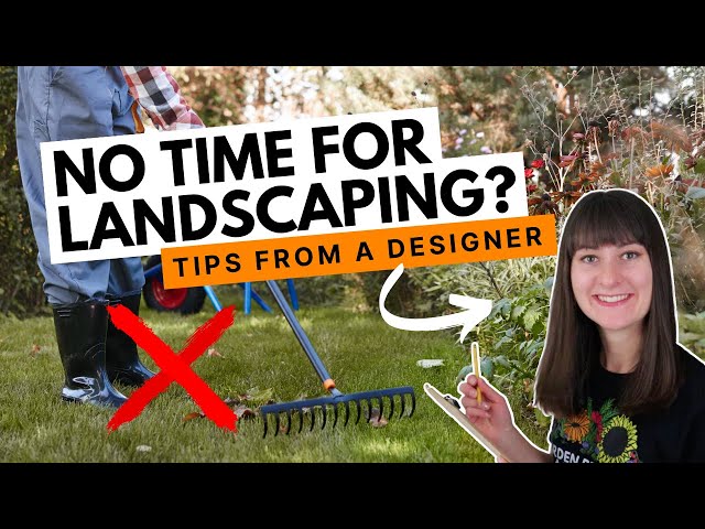 Landscape design for busy people 🪴 Time saving strategies from a designer