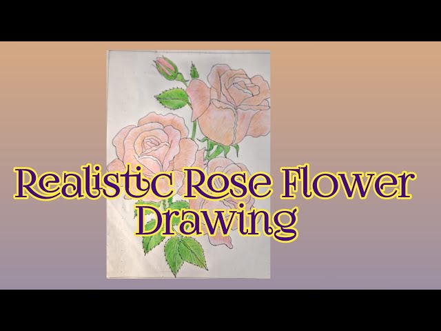 Gulab ka phool banane ka tarika | rose Flower step by step easy Drawing | how to Draw Rose Flower 