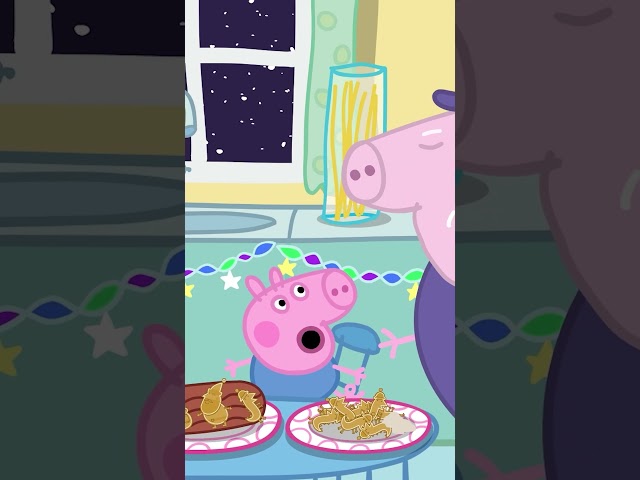 Deck the halls and decorate a yule log with George! 🎄🐽❄️ #peppapigsongs #christmas #deckthehalls