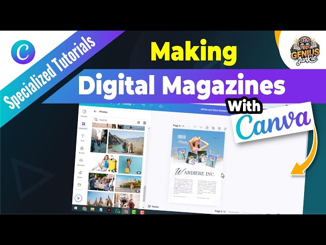 📖 How to Create Stunning Digital Magazines with Canva | Step by Step Canva Tutorial