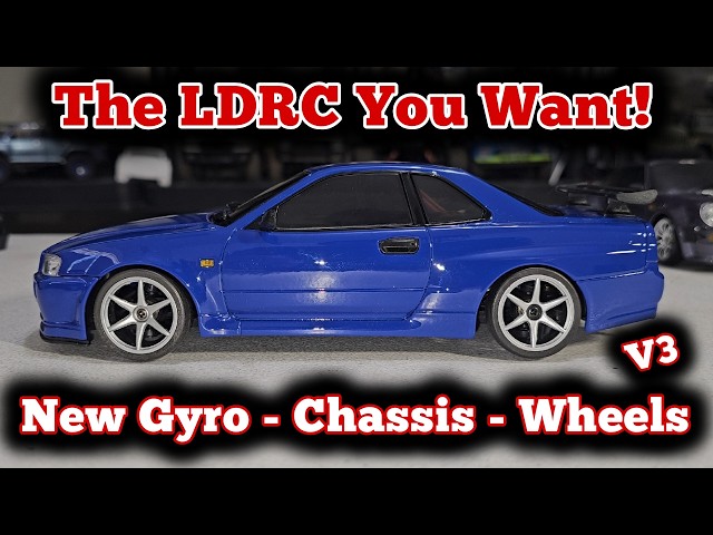 2026 Updated Version 3 LDRC 1899 Nissan Skyline GTR 2wd RC Drift Car.