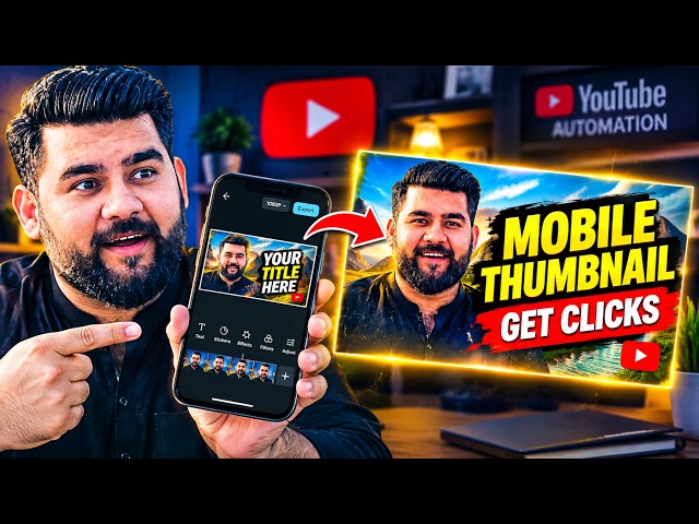 How to Create YouTube Automation Thumbnails From Mobile Like a Pro 2026