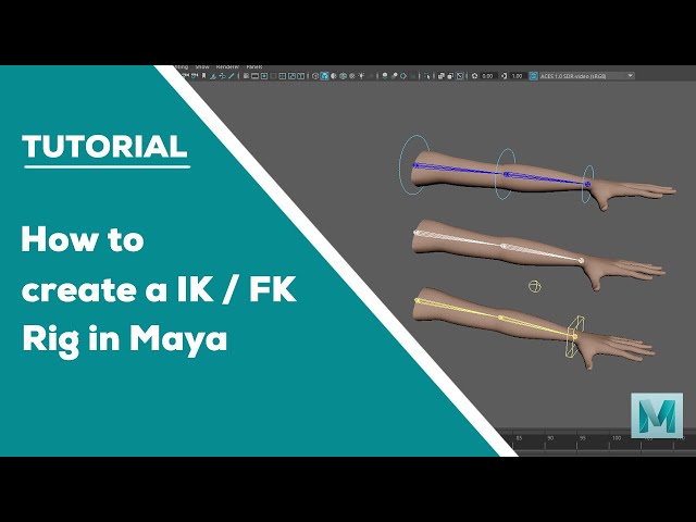 Autodesk Maya | How to create a IK/FK Rig  #maya #3d #tutorial