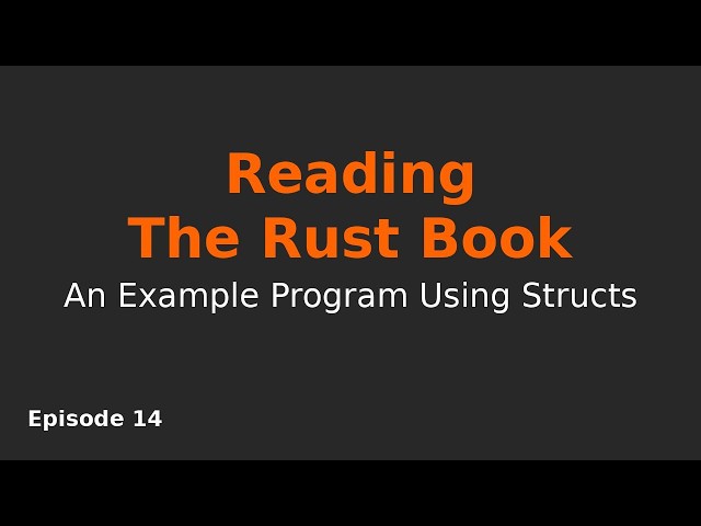 An Example Program Using Structs