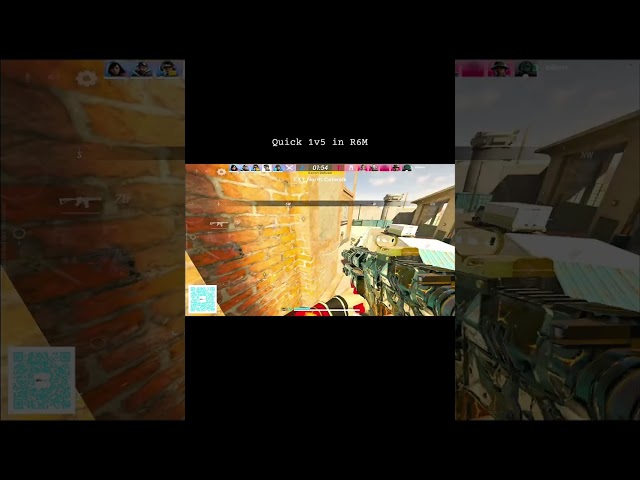Quick 1v5 Ace in Rainbow Six Mobile🔥 #r6m #r6siege #rainbowsixmobile #r6mobile 