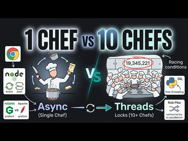 Process vs Thread vs Async: The Most Confused Topic Finally Makes Sense