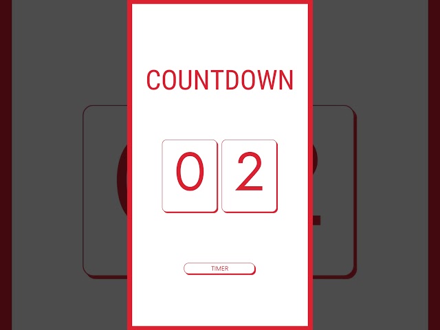 10 Seconds Countdown Timer With Voice Countdown