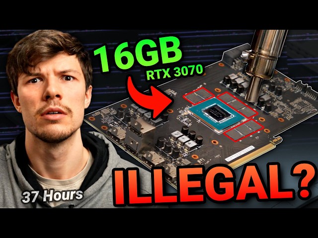 Nvidia Tried to Stop This... 2X VRAM GPU Mod