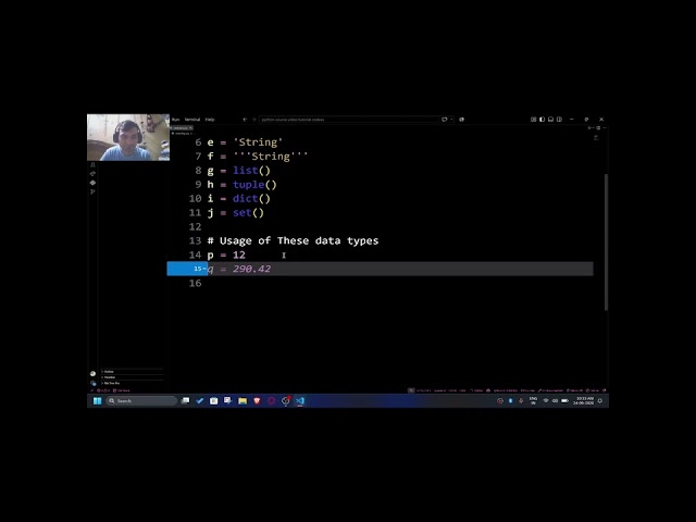 Part 3 python getting stated coding beginner data types