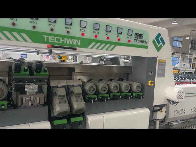 Glass double edger machine for shower glass enclosure processing