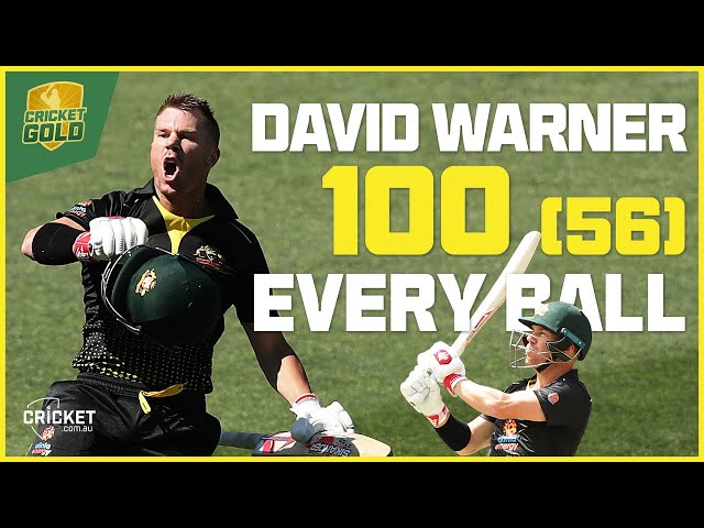 B'day ton! Warner celebrates day with final-ball hundred
