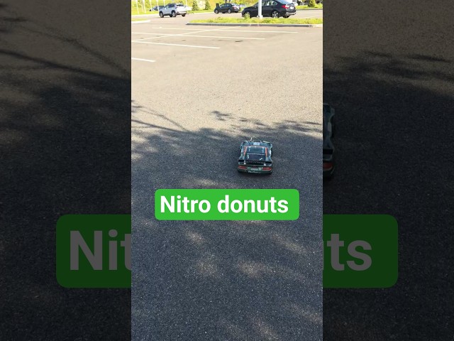 1/8 Scale Aston Martin DBR9 Nitro Donuts & Smoke! #shorts