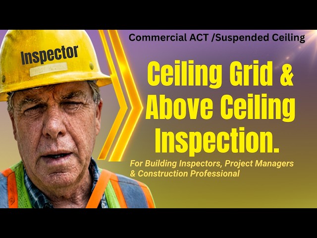Ceiling Grid & Above Ceiling Inspections. Commercial. SUBSCRIBE! #inspector #grid #codes