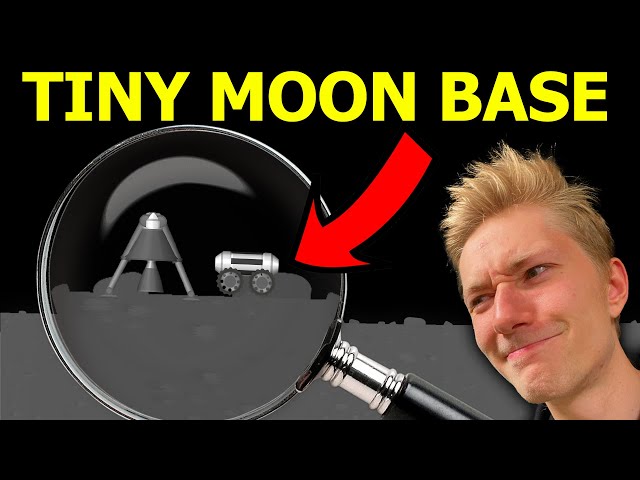Building a SUPER SMALL MOON BASE in Spaceflight Simulator!!