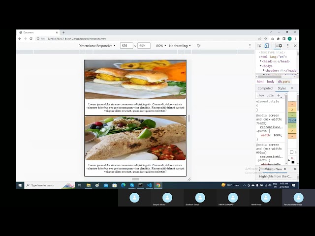 Responsive Website Task1 in Css(Hindi)