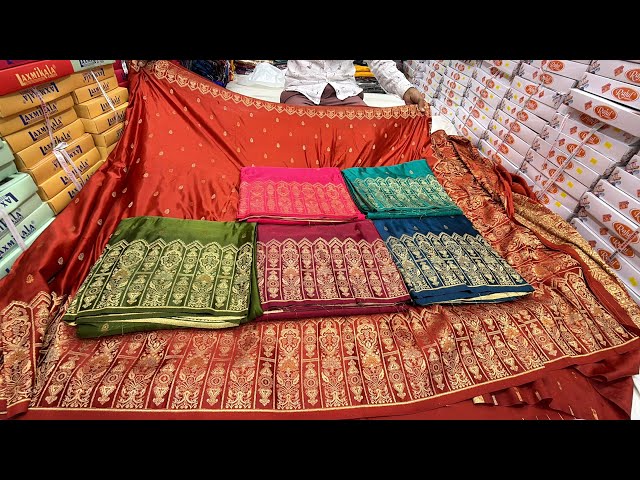 chickpet Bangalore wholesale boutique sarees||Single saree courier available