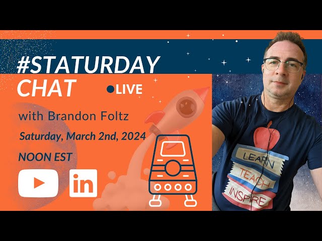 STATURDAY CHAT LIVE with Brandon Foltz, Ep. 64