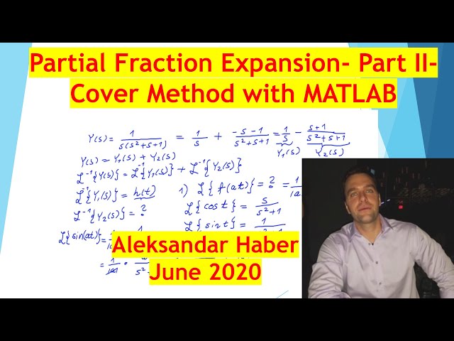 Partial Fraction Decomposition II - Imaginary Distinct Poles + MATLAB Example