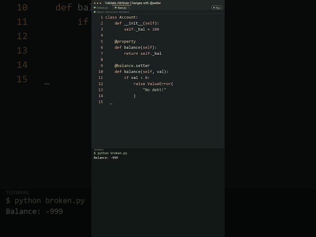 Stop Writing Manual Getters & Setters in Python! 🛑 #shorts #python