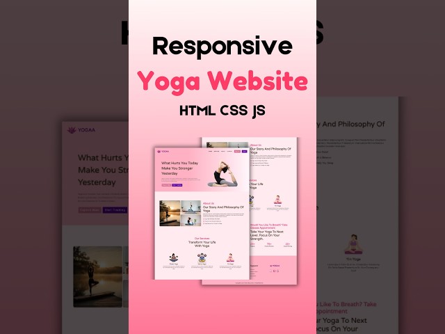 Yoga website | HTML CSS JavaScript #coding #html #css #javascript #design