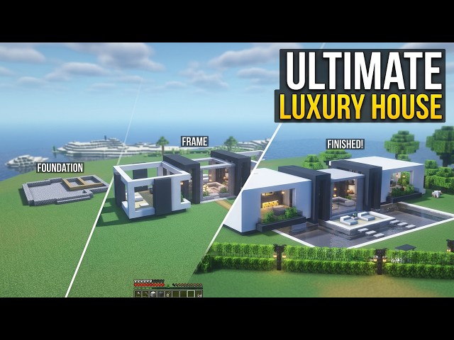 How to Build a Luxury Modern House | Minecraft Tutorial 🏡 (#16)