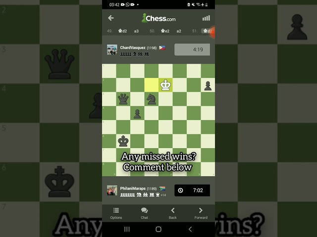 Did i miss a win? chess.com