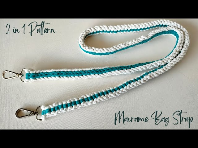 Macrame Bag Strap 2 in 1 Pattern |  Macrame Pattern Tutorials