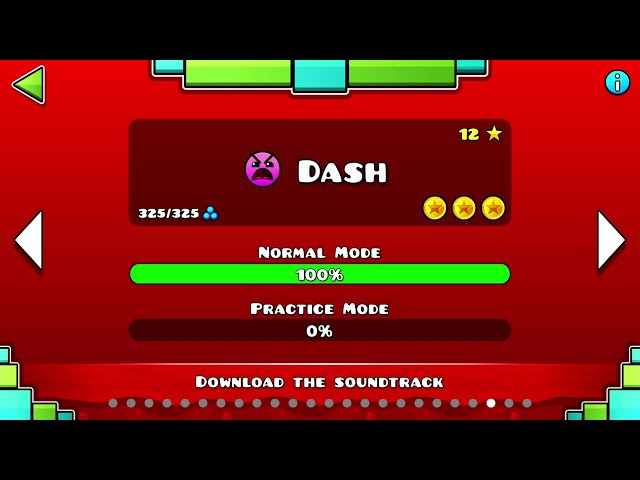 Geometry Dash 2.2 - "Dash" 100% Complete (all coins)