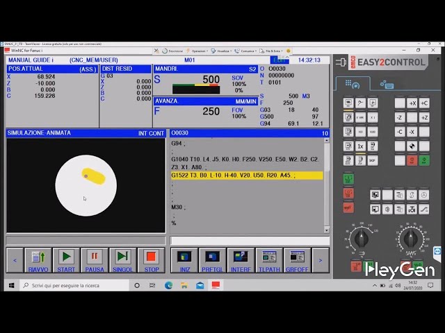 N°9 Tutorial #fanuc  Manual Guide #cnc   Oval pocket